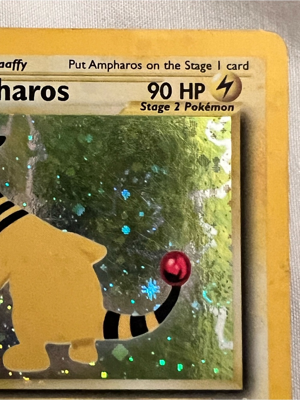 2001 RARE Ampharos Pokemon Card Neo Revelation Holo - Picture 8 of 10